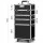 Embellir Makeup Case Beauty Trolley, Aluminum, 35x25x75cm, Black, 7 in 1 Portable Cosmetic Organizer with Wheels