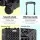 Embellir Makeup Trolley, Aluminium, 35x25x75cm, Diamond Black, Portable Beauty Case with Wheels, 4-in-1 Organizer Box
