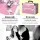 Embellir Makeup Case Beauty Trolley, Aluminium Frame, 35x25x75cm, Pink, 7-in-1 Portable Cosmetic Organiser with Wheels