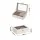 Embellir 2 Layer Jewellery Box Organiser with Clear Acrylic Lid Divided Storage and MDF Frame Beige White