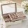 Embellir 2 Layer Jewellery Box Organiser with Clear Acrylic Lid Divided Storage and MDF Frame Beige White