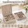 Embellir 2 Layer Jewellery Storage Organiser with Removable Dividers Necklace Hooks Faux Leather White