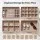 Embellir Jewellery Box 4-Layer Organiser with Glass Lid and Drawers, Dedicated Compartments, Cloud White and Gold