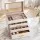 Embellir Jewellery Box 4-Layer Organiser with Glass Lid and Drawers, Dedicated Compartments, Cloud White and Gold