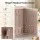 Embellir Large 6 Layer Jewellery Box Organiser with 5 Drawers and Fold-Out Doors White Faux Leather