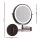 Embellir Extendable Makeup Mirror, Iron & Aluminum, 33x32cm, Brown - 10X Magnifying, LED Touch Control, 3 Light Modes