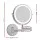 Embellir Extendable Makeup Mirror, 10X Magnifying, Double-Sided, Silver, 33x32cm, LED Touch Controls, Adjustable Lighting