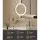 Embellir Extendable Makeup Mirror, 10X Magnifying, Double-Sided, Silver, 33x32cm, LED Touch Controls, Adjustable Lighting