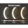 Embellir Extendable Makeup Mirror, 10X Magnifying, Double-Sided, Silver, 33x32cm, LED Touch Controls, Adjustable Lighting