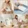 Embellir Portable Makeup Mirror with Lights, Rechargeable, Detachable 10x Magnifier, 19cm x 13cm White