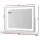 Embellir 80x58cm Makeup Mirror with LED Lights, 360° Rotatable Base, USB Port, Phone Holder, 10x Magnifier, Metal Frame