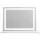 Embellir 80x58cm Makeup Mirror with LED Lights, 360° Rotatable Base, USB Port, Phone Holder, 10x Magnifier, Metal Frame