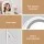 Embellir 35x45cm LED Makeup Mirror with 5x Magnification, Rotating Aluminium Frame, 3 Colour Modes, Touch Control