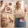 Embellir LED Compact Travel Makeup Mirror with 1x and 10x Magnification Three Colour Lighting Pink