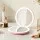 Embellir LED Compact Travel Makeup Mirror with 1x and 10x Magnification Three Colour Lighting Pink