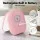 Embellir LED Compact Travel Makeup Mirror, Dual-Sided 1x and 10x Magnification, Rechargeable Pink