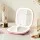 Embellir LED Compact Travel Makeup Mirror, Dual-Sided 1x and 10x Magnification, Rechargeable Pink