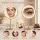 Embellir Lighted Makeup Mirror Double Sided 10X Magnifying Rechargeable LED Tabletop Gold Finish Mirror