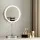 Embellir Makeup Mirror, Aluminium Frame, 20x20cm, White, 10X Magnifying, LED Light, 360° Rotation, Touch Controls
