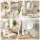 Embellir Gold Dual Sided Vanity Mirror 20 x 11.5 x 37 cm 1x and 5x Magnification Rotating Tabletop Mirror