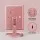 Embellir Tri-fold Makeup Mirror with LED Light, ABS Glass, Pink, 34.5x12.5x29.5cm, 1X2X3X