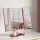 Embellir Tri-fold Makeup Mirror with LED Light, ABS Glass, Pink, 34.5x12.5x29.5cm, 1X2X3X