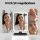 Embellir LED Makeup Mirror, ABS & Glass, 40x14x30cm, Tri-fold Vanity with 1X2X3X Magnification, Adjustable Light