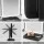 Embellir LED Makeup Mirror, ABS & Glass, 40x14x30cm, Tri-fold Vanity with 1X2X3X Magnification, Adjustable Light