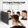 Embellir Trifold Mirror: Portable 360° 3-Way Telescoping Hook, 30x20cm Panels, Magnetic PP & Glass for DIY Styling
