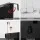 Embellir Trifold Mirror: Portable 360° 3-Way Telescoping Hook, 30x20cm Panels, Magnetic PP & Glass for DIY Styling