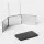 Embellir Trifold Mirror: Portable 360° 3-Way Telescoping Hook, 30x20cm Panels, Magnetic PP & Glass for DIY Styling
