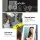 Embellir Standing Makeup Mirror, Metal, 25x30cm, White, LED Light, 360° Rotatable, Hollywood Vanity Style
