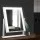 Embellir Standing Makeup Mirror, Metal, 25x30cm, White, LED Light, 360° Rotatable, Hollywood Vanity Style