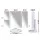 Embellir Tri-fold Makeup Mirror, ABS & Glass, 34.5x24cm, LED Light, 1X2X3X Magnifying, Portable with Touch Control