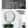Embellir Wall Mirror, MDF Frame, 70cm Round, Black, Premium Clarity, Home Decor, Bathroom Makeup Mirror