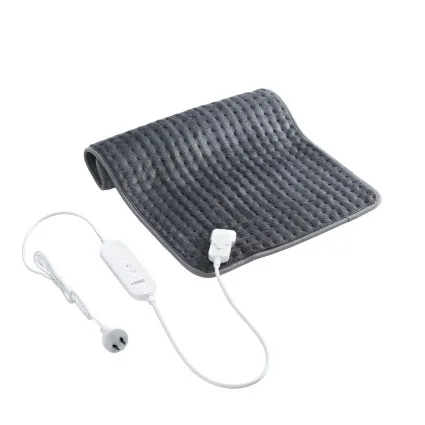 Livemor Electric Heating Pad 60 x 39 cm with 4 Heat Levels and 90-Minute Auto-Off 100W Dark Grey