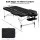 Zenses Aluminium Massage Table, 70cm, Black - Portable 2-Fold Beauty Bed with Adjustable Cradle & 250kg Capacity