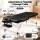 Zenses Aluminium Massage Table, 70cm, Black - Portable 2-Fold Beauty Bed with Adjustable Cradle & 250kg Capacity
