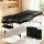 Zenses Aluminium Massage Table, 70cm, Black - Portable 2-Fold Beauty Bed with Adjustable Cradle & 250kg Capacity