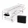 Zenses Professional Portable Massage Table, Aluminium, 75cm Wide, Black, Adjustable Height, 250kg Capacity, Spa-Grade