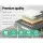 Zenses Massage Table, Aluminium, 55cm Wide, Grey, 210cm Length, Portable 2-Fold, Bonus Disposable Cover Set