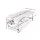 Zenses Aluminium Massage Table, 75cm Portable 2-Fold Beauty Bed, White, Adjustable, Sturdy, Includes Carry Bag & Covers
