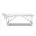 Zenses Aluminium Massage Table, 75cm Portable 2-Fold Beauty Bed, White, Adjustable, Sturdy, Includes Carry Bag & Covers