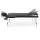 Wanderlite Zenses Portable Aluminium Massage Table, 60cm, Black - 3 Fold, Adjustable, Lightweight, with Carry Bag