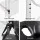 Wanderlite Zenses Portable Aluminium Massage Table, 60cm, Black - 3 Fold, Adjustable, Lightweight, with Carry Bag