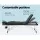 Zenses Massage Table, Aluminium, 65cm, Black, Portable 3-Fold Beauty Bed, Adjustable Heights, Professional-Grade
