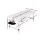 Zenses Massage Table, 3-Fold Aluminium, 70cm Wide, Black – Portable, Sturdy, Adjustable, Spa Quality, Free Carry Bag