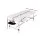 Zenses Portable Massage Table, Aluminium, 75cm Wide, Black, 3-Fold Design, Adjustable Height, with Carry Bag