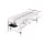 Zenses Professional Massage Table, Aluminium, 80cm Wide, Black - Portable 3 Fold Beauty Bed with Adjustable Features