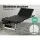 Zenses Massage Table, Aluminium, 85cm, Black, 215cm Length, Portable 3-Fold Beauty Bed with Adjustable Heights